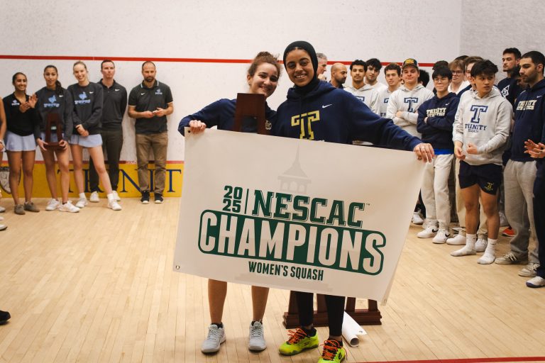 Breaking Down Women’s Squash NESCAC Victory with Jana Safy ’25 and Fabiola Cabello ’26